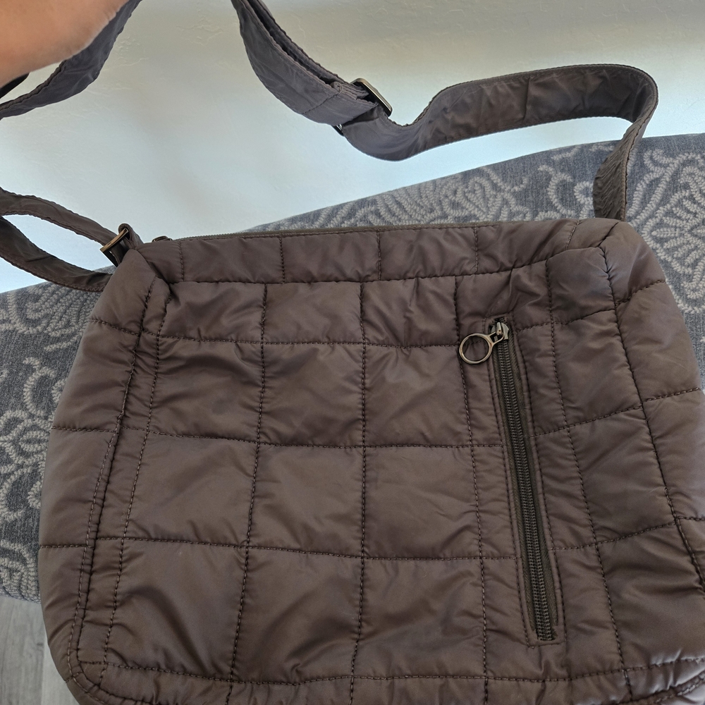 Quilted Grey Crossbody Bag